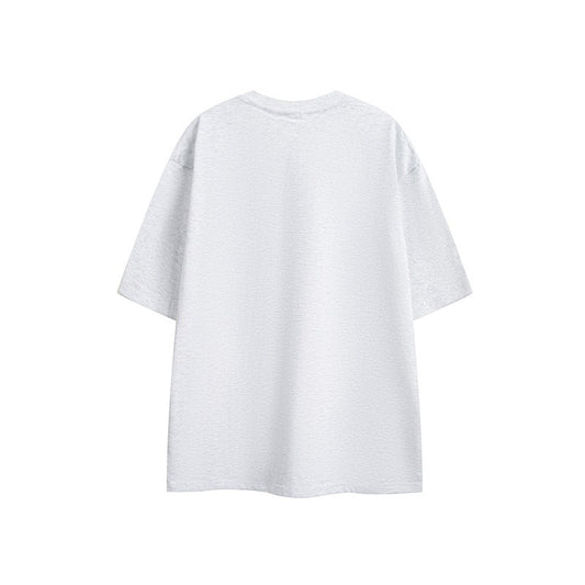 Harajuku Style Flower Print Loose T-Shirt for Men and Women