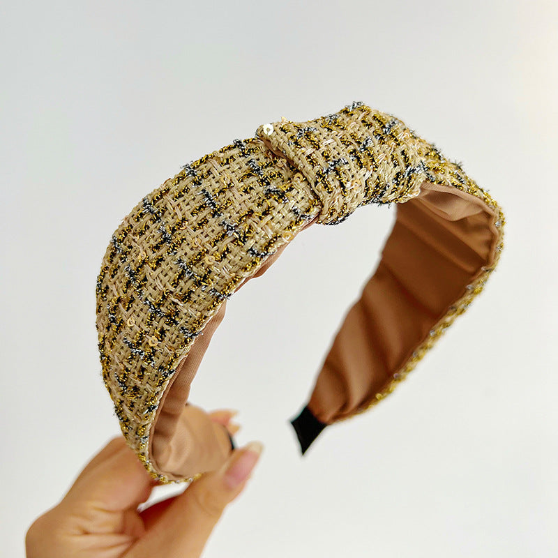 Red Broken Hair Knot Headband
