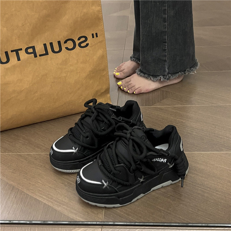Playful Harajuku Thick Platform Sneakers for Women