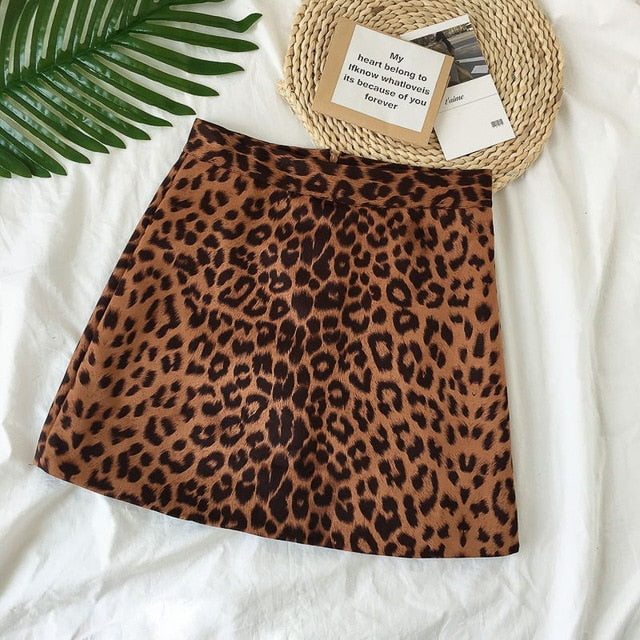 Sexy Leopard Mini Skirt for Women