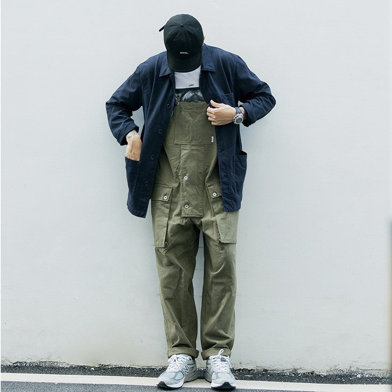 Men's Harajuku Style Casual Jumpsuit with Suspenders
