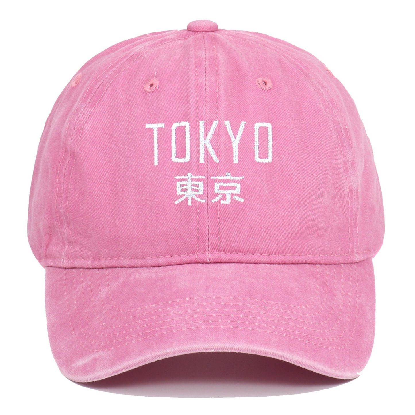 Tokyo Retro Embroidered Baseball Cap – Sun Protection & Style
