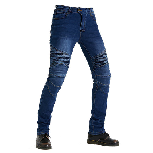 Harajuku Style Motorcycle Racing Jeans - Shatterproof Pants