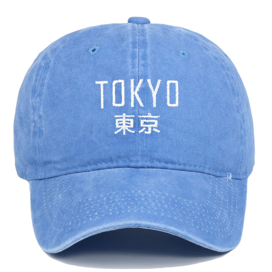 Tokyo Retro Embroidered Baseball Cap – Sun Protection & Style