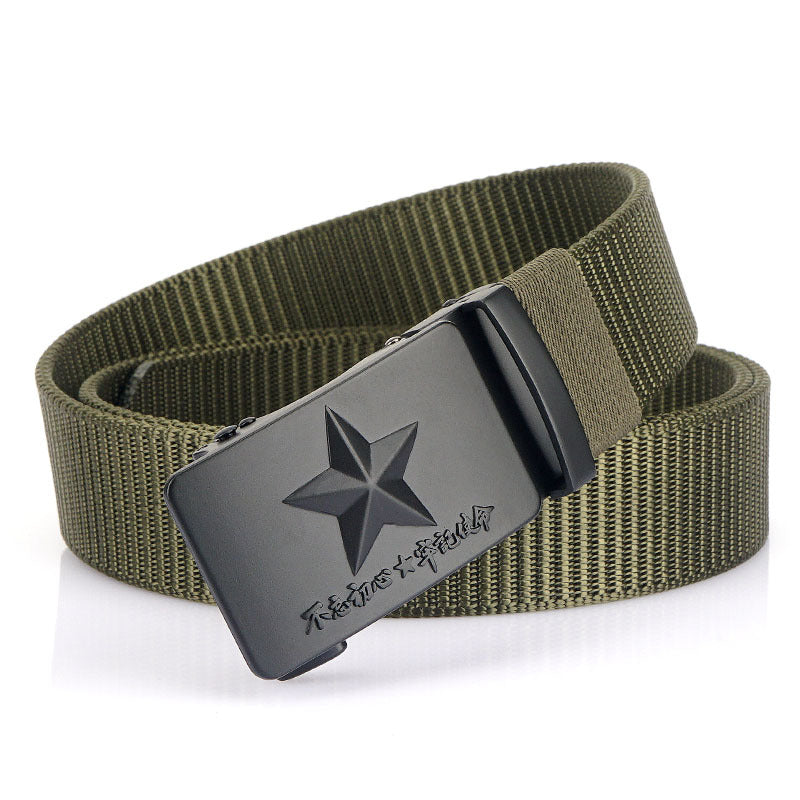 Harajuku Style Men's Adjustable Canvas Wide Belt