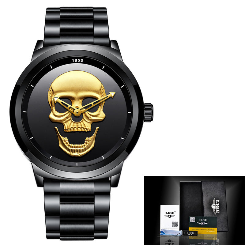 Harajuku Skull Stereoscopic Watch
