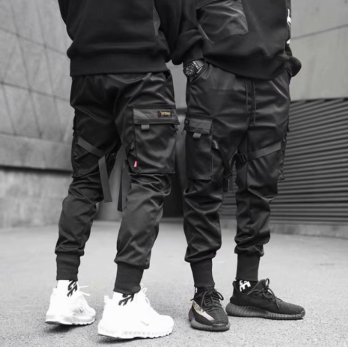 Harajuku Style Multi-Pocket Casual Loose Fit Pants