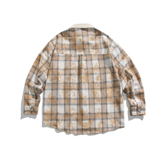 Playful Plaid Loose Fit Shirt - Harajuku Style