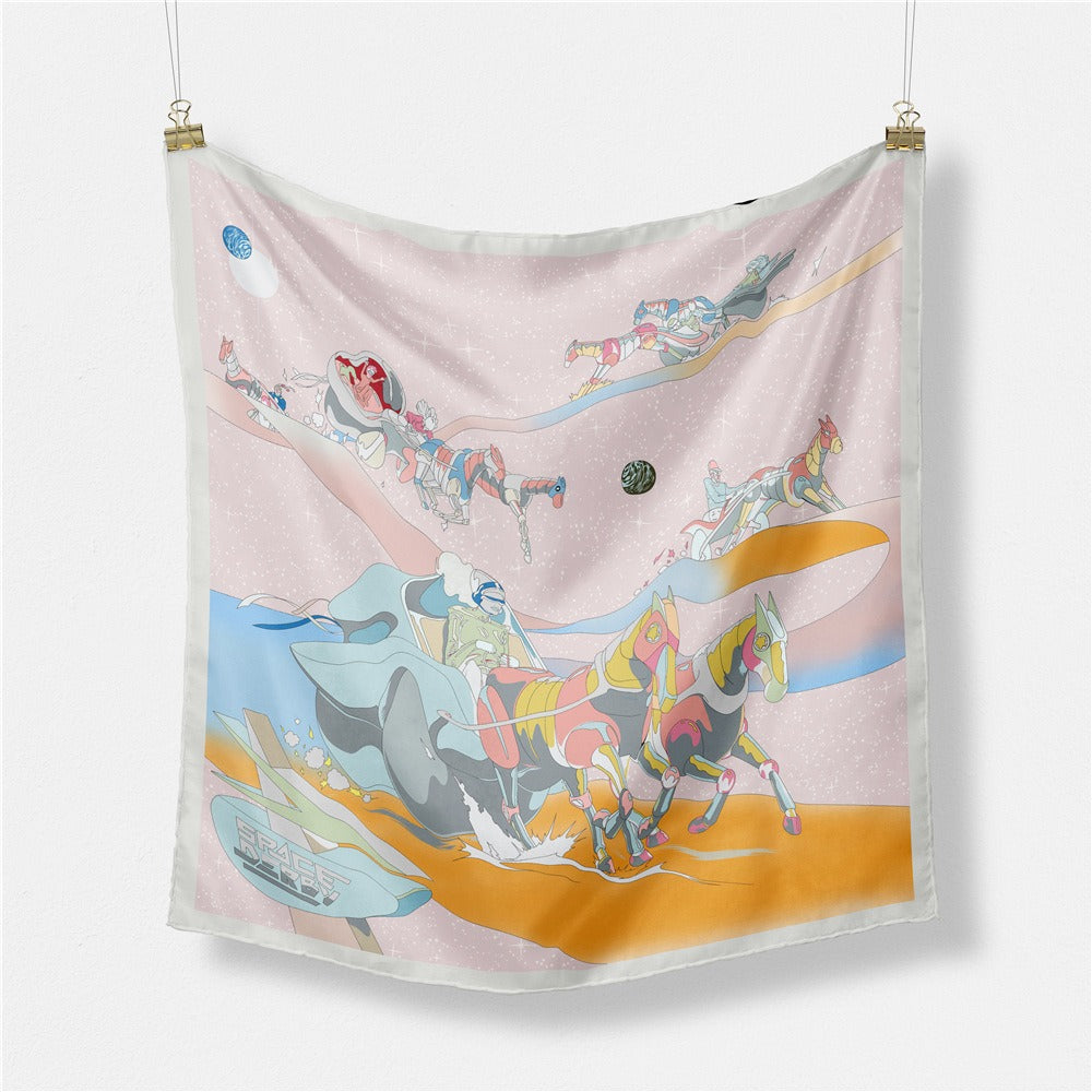 Starry Sky Space Racing Women's Scarf - Harajuku Fashion