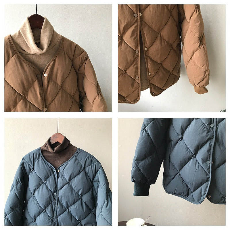 Harajuku Style Warm Cotton Jacket for Women