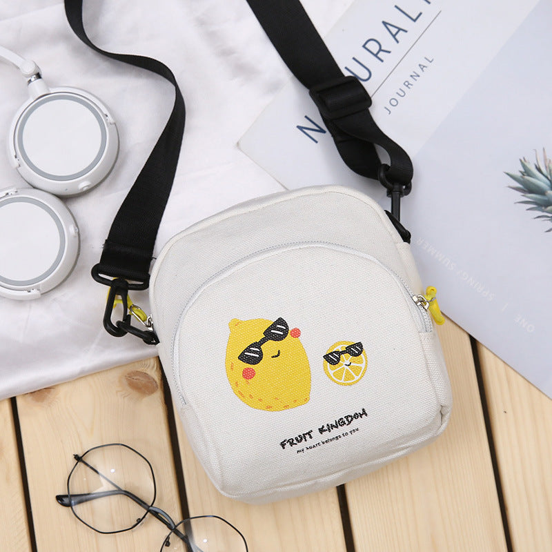 Harajuku Style Canvas Shoulder Bag - Unisex Casual Messenger