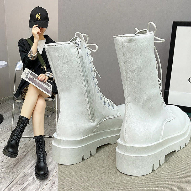 Harajuku Style British Knight Boots for Women