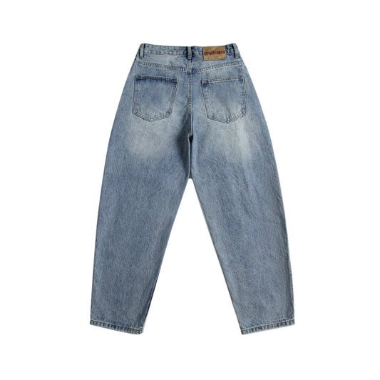 Harajuku Style Ripped Patch Jeans for Men