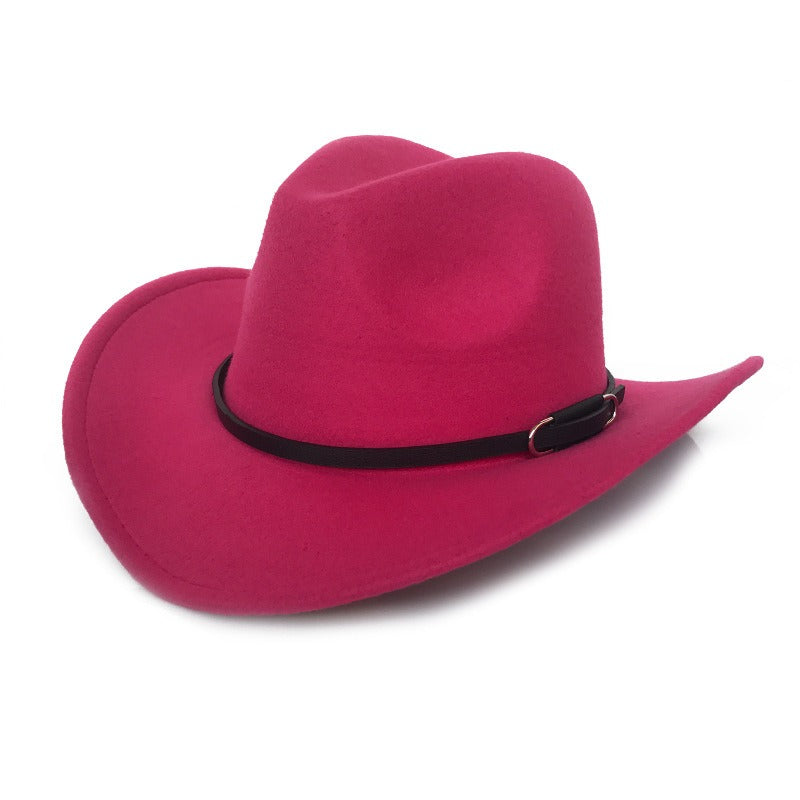 Vintage Woolen Denim Top Hat for Autumn & Winter