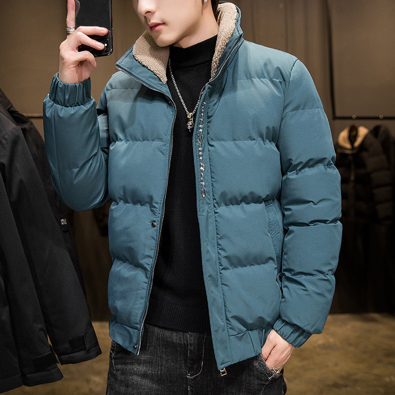 Harajuku Style Men's Down Jacket - Warm & Trendy