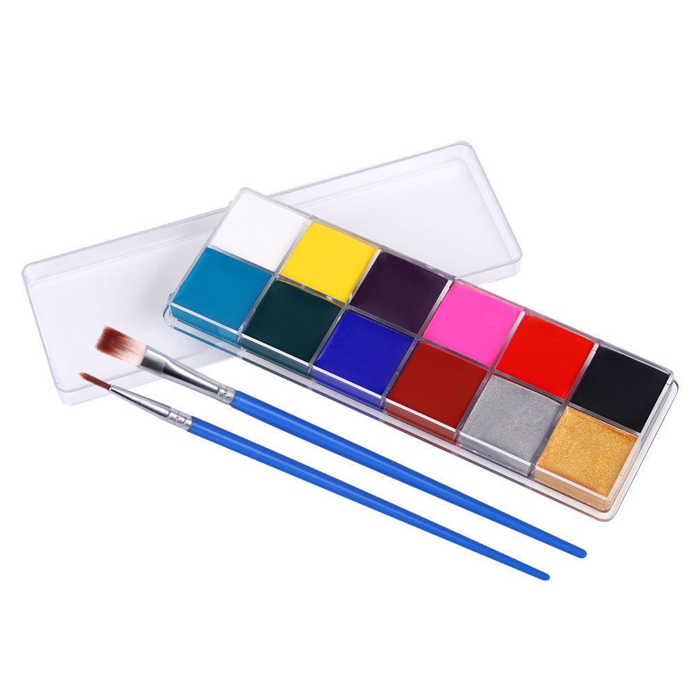 12 Colors Playful Water Soluble Body Paint for Harajuku Style
