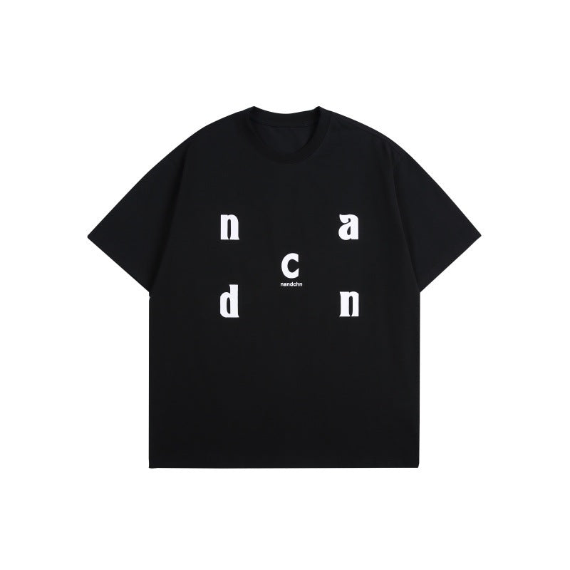Harajuku Style Letter Print Loose Fit T-Shirt