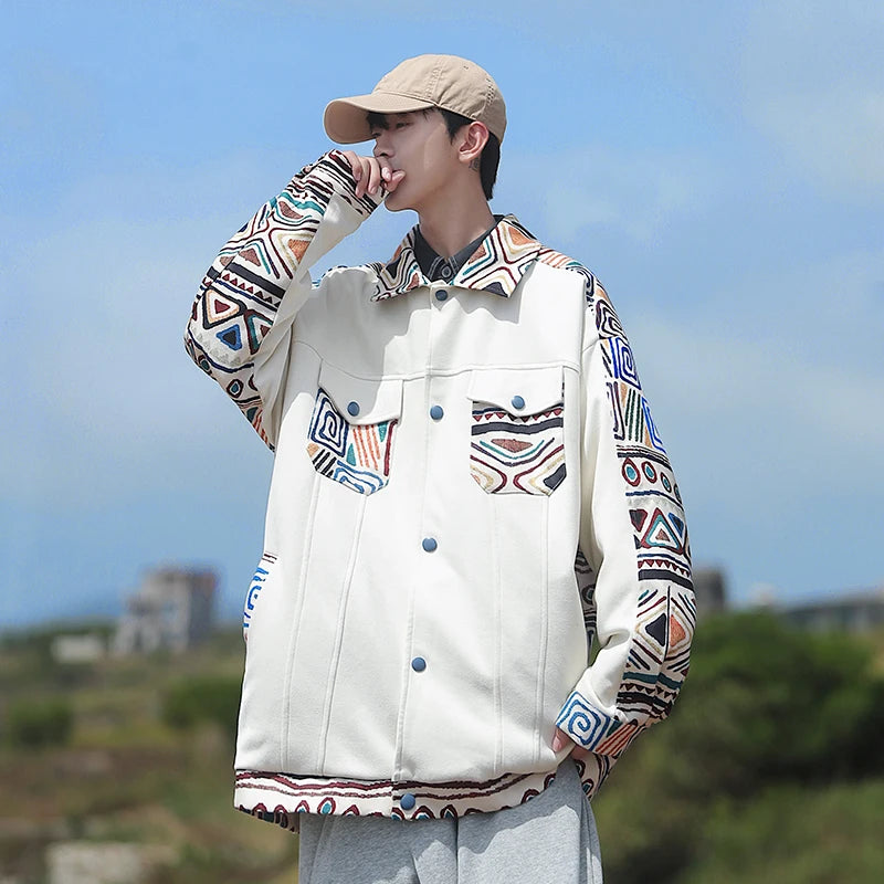Hip Hop Oversized Varsity Jacket - Harajuku Style