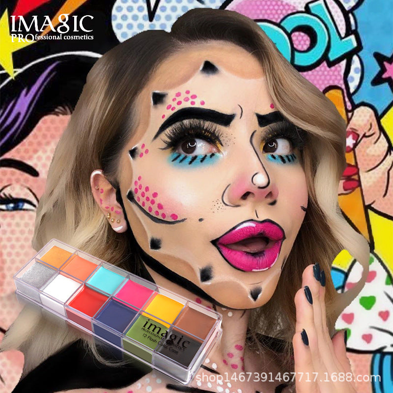 12 Color Oil Paint for Harajuku Style Body Painting