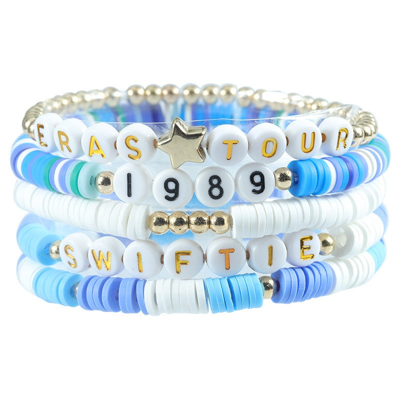 Colorful Harajuku Style Beaded Bracelet Set