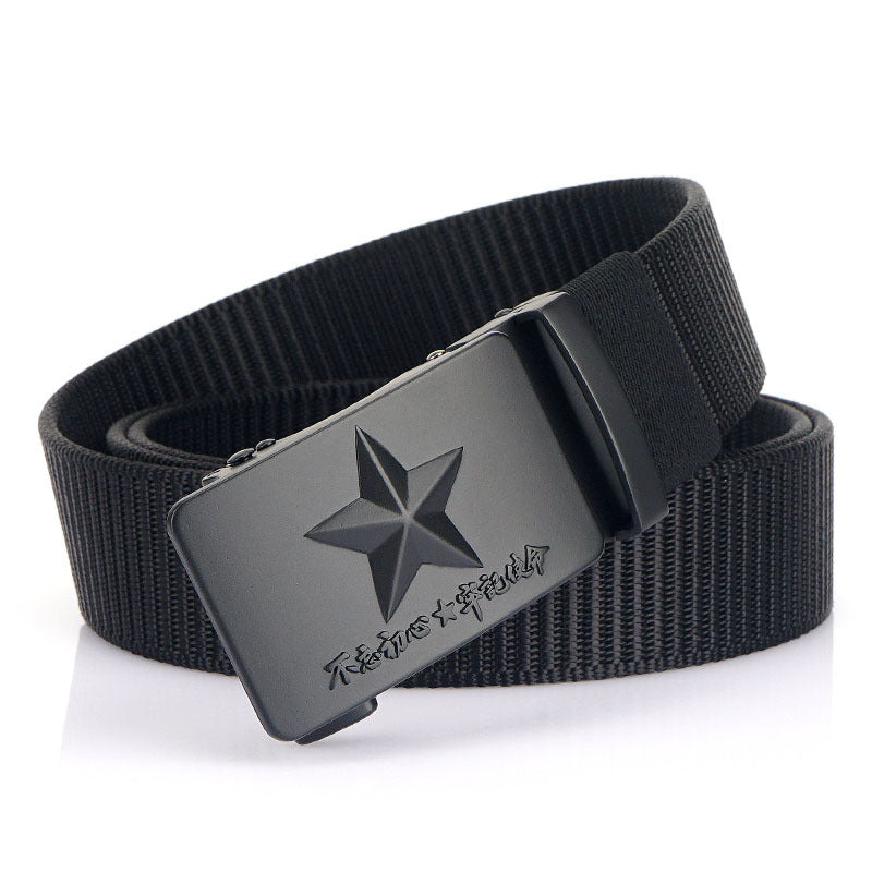 Harajuku Style Men's Adjustable Canvas Wide Belt