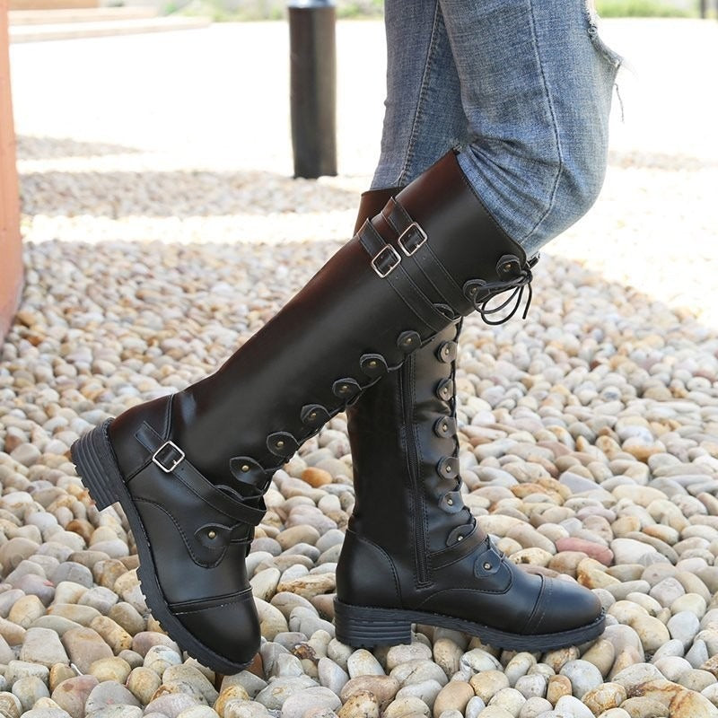 Oversized Knight Boots for Women - Harajuku Style
