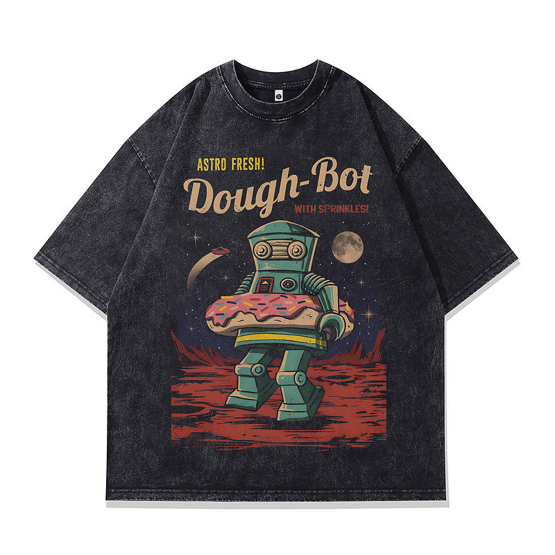 Men's Oversized Harajuku Style Washed Faded T-Shirt