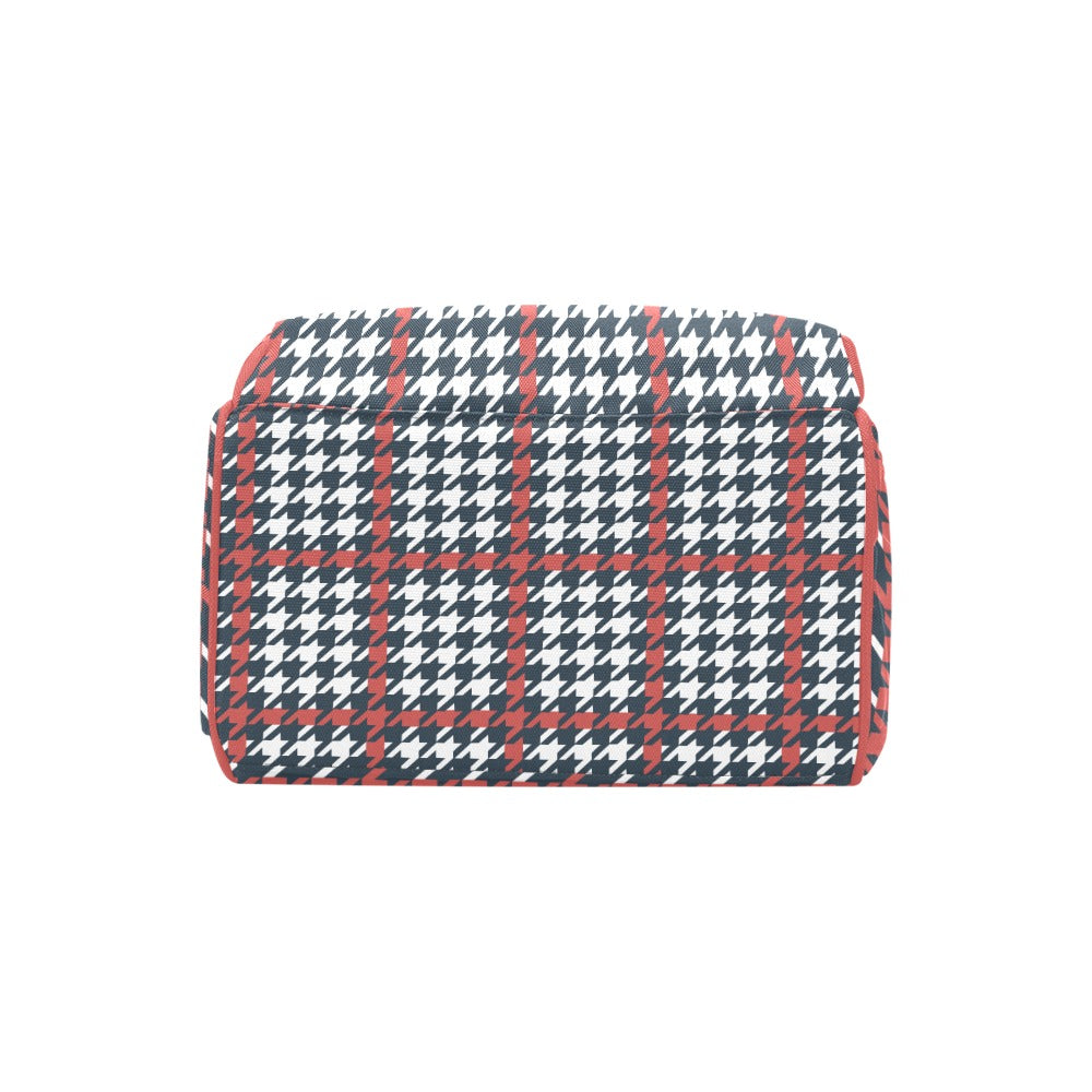 Plaid Pattern Multi-Function Backpack