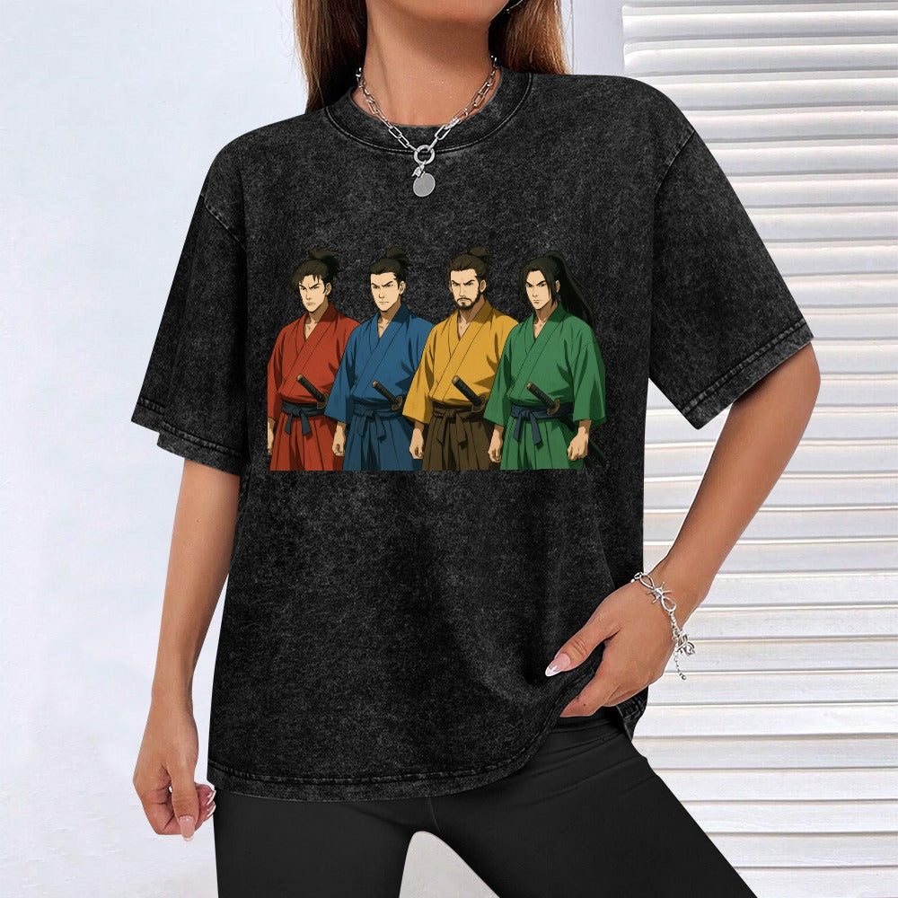 Blades of the Four Winds Vintage Wash Off Shoulder Tee