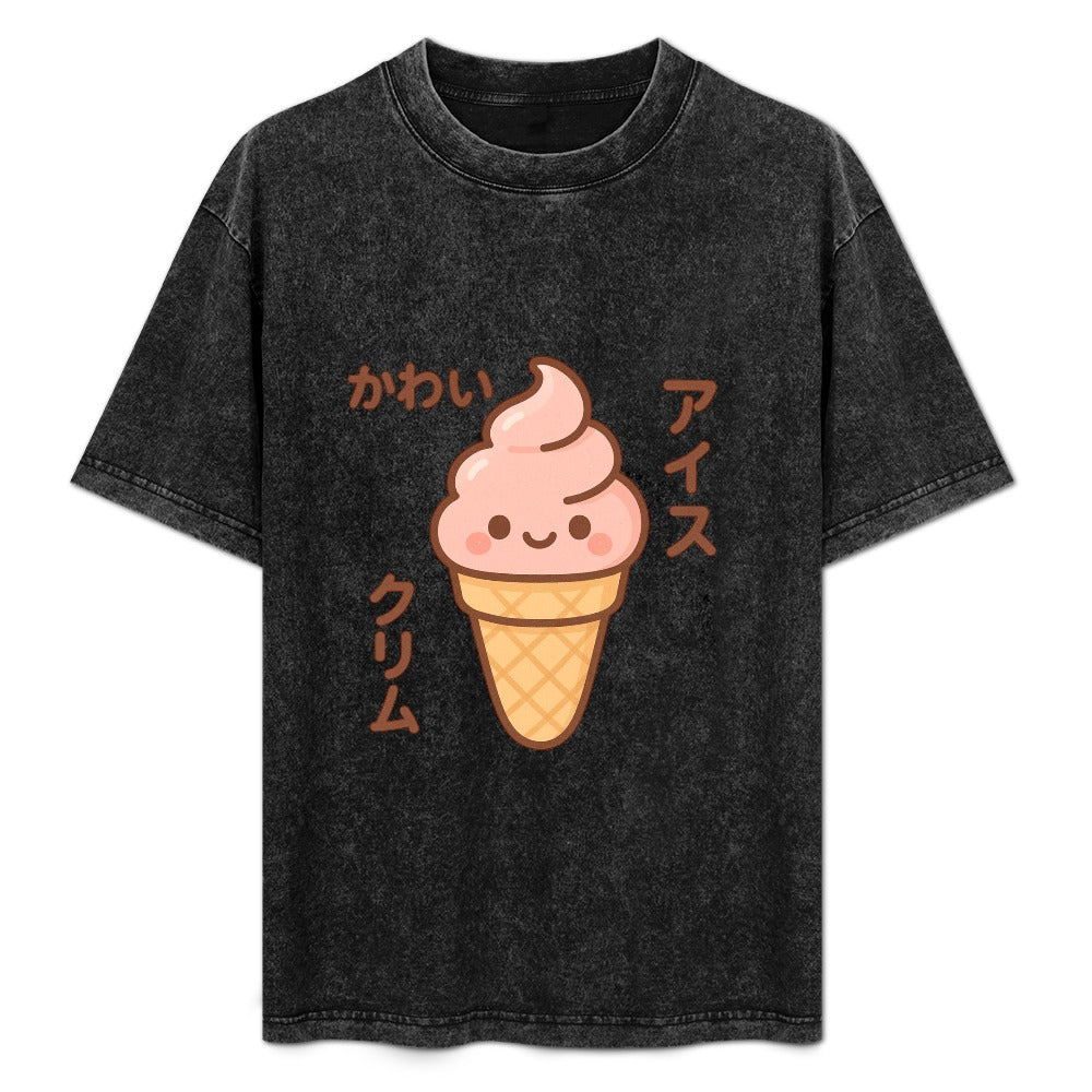 Kawaii Japanese Ice Cream Cone T-Shirt