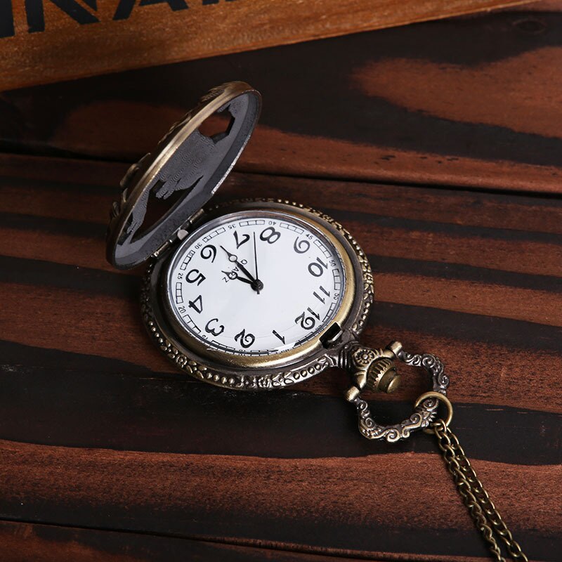 Vintage Harajuku Style Zodiac Pocket Watch