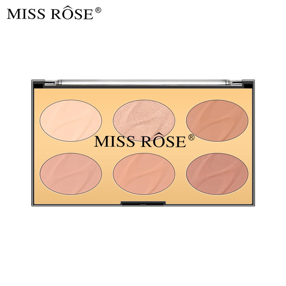 Matte Multi-Function Six Color Nose Shadow Powder - Harajuku Style