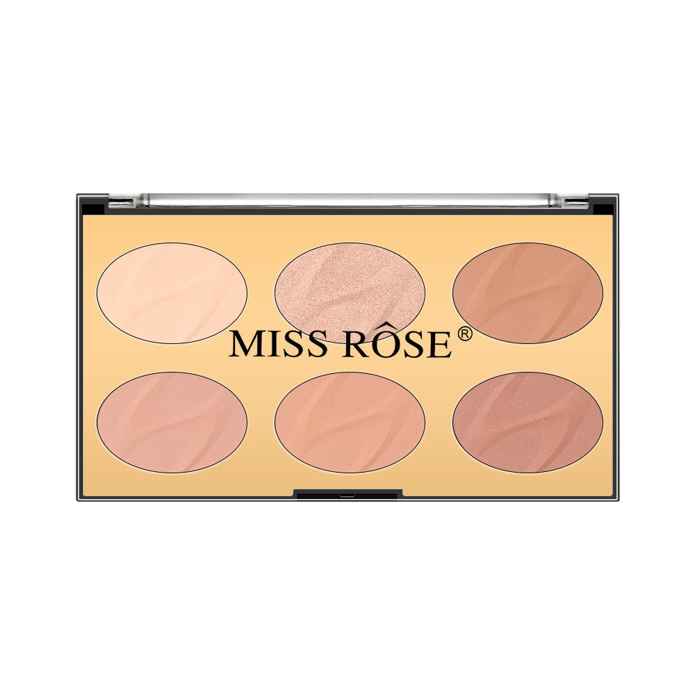 Matte Multi-Function Six Color Nose Shadow Powder - Harajuku Style