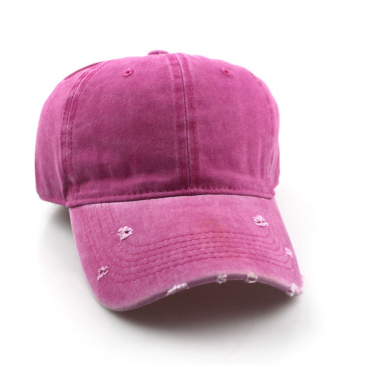 Harajuku Retro Distressed Soft-Top Cap