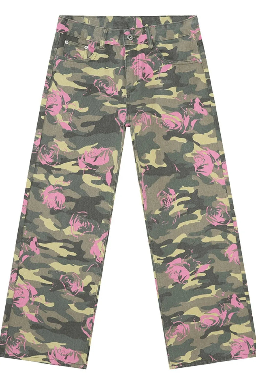 Harajuku Style Camouflage Jeans with Pockets
