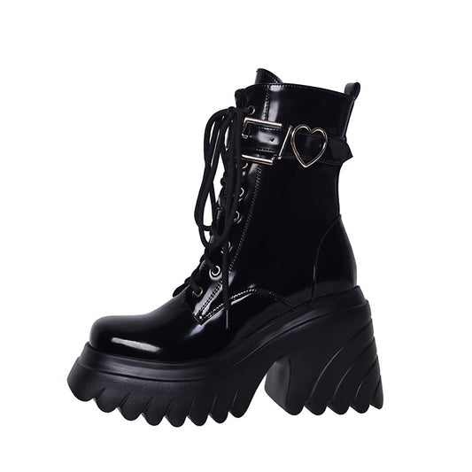 Genuine Leather Ankle Boots for Women - Harajuku Style