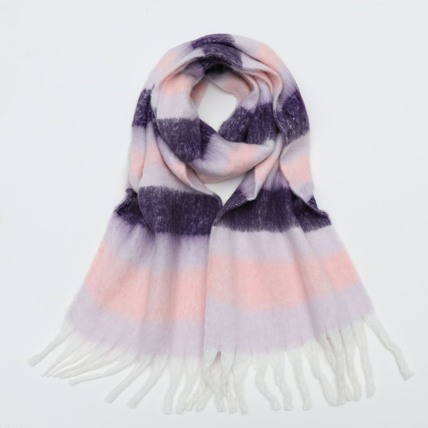Thickened Imitation Cashmere Plaid Scarf for Women