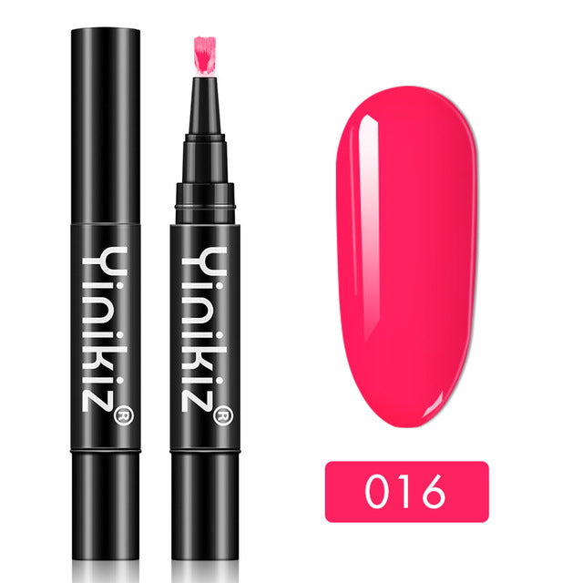 One Step Gel Nail Polish Pen - Instant Neon Colors