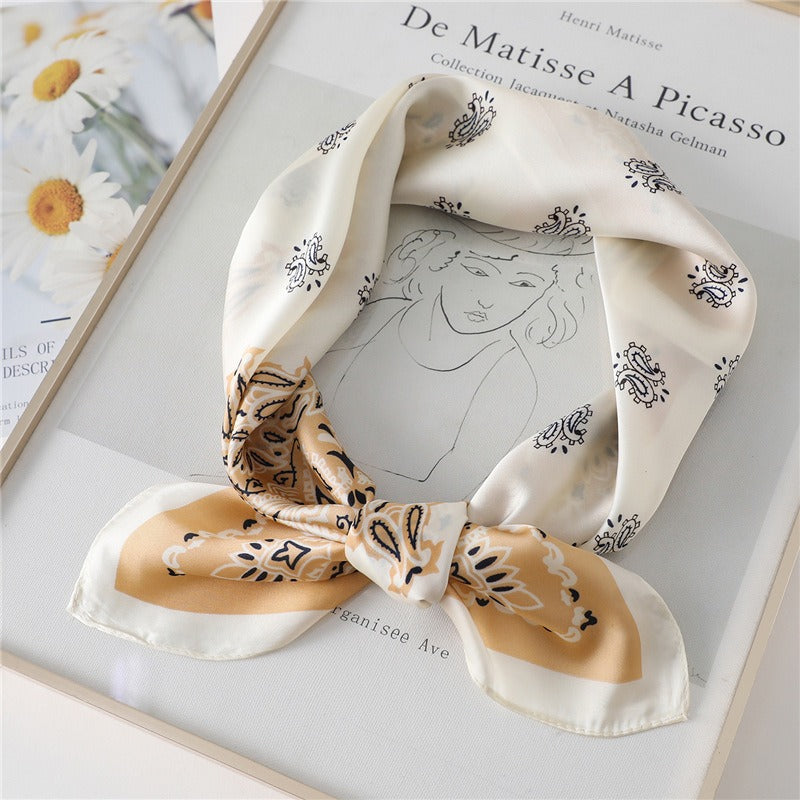 Playful Cashew Square Scarf - Versatile Women's Fashion Accessory