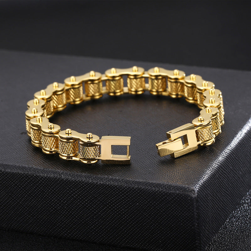 Harajuku Style Bicycle Chain Bracelet for Men