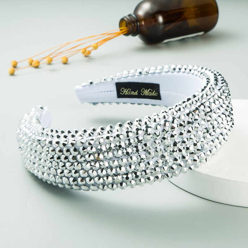 Super Flash Full Drill Wide Brimmed Headband