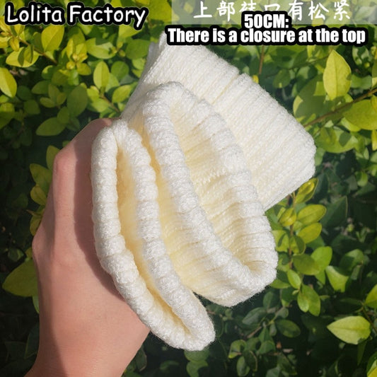 Japanese Lolita Sweet Girl Leg Warmers - Knitted Foot Covers