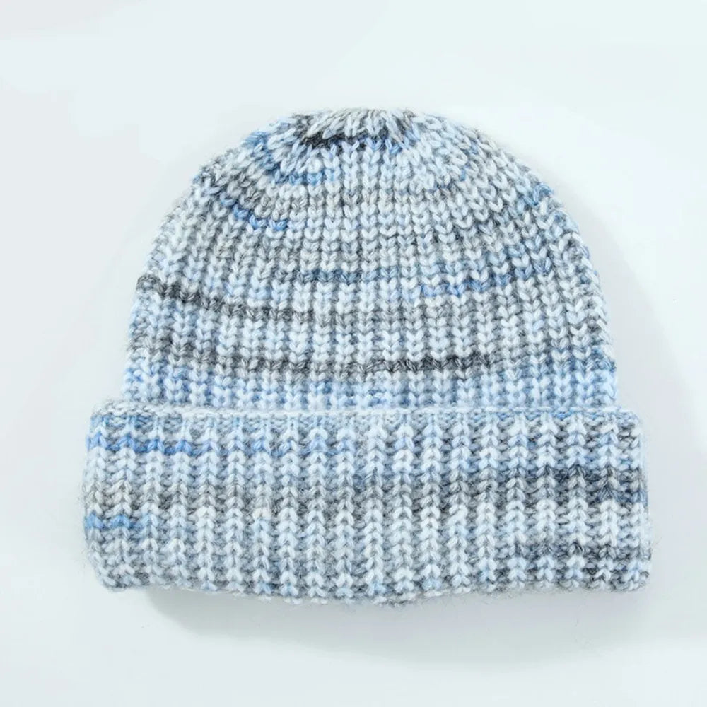 Playful Thermal Contrast Knit Hat