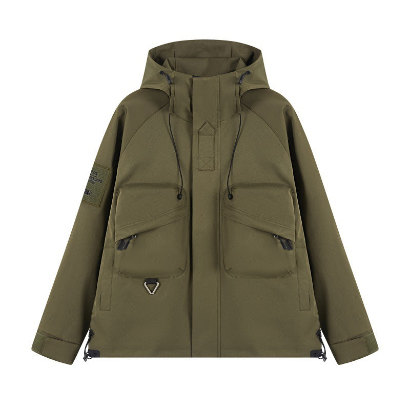 Harajuku Style Waterproof Windbreaker Jacket for Men & Women