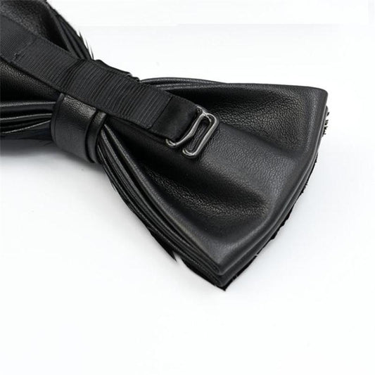 Tie Feathers PU Bow Ties Butterfly