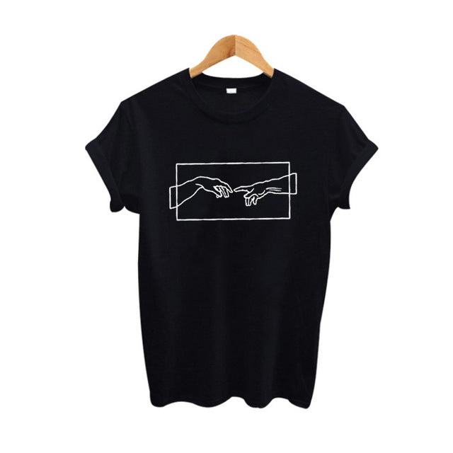 Harajuku Style Women's Graphic Tee - Aesthetic Cotton T-Shirt
