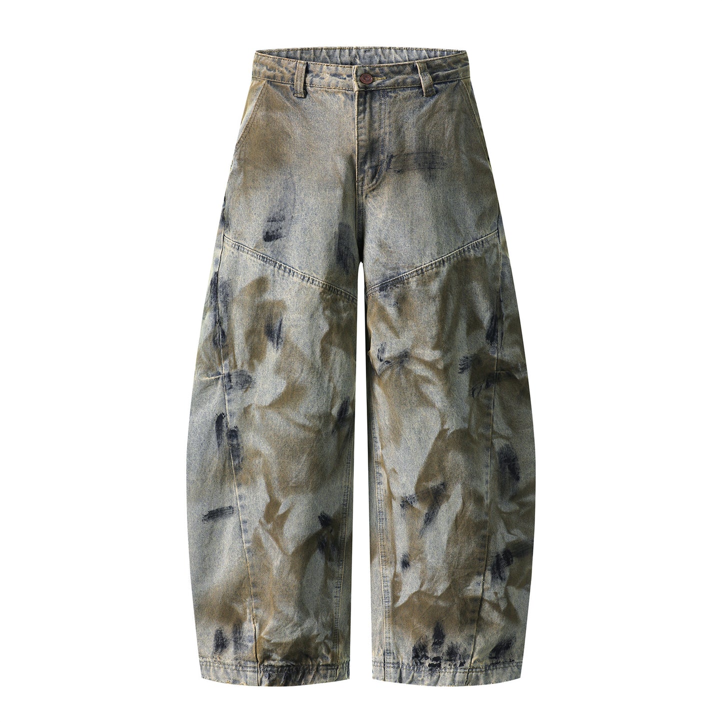 Harajuku Wide Leg Jeans - Casual Denim Pants