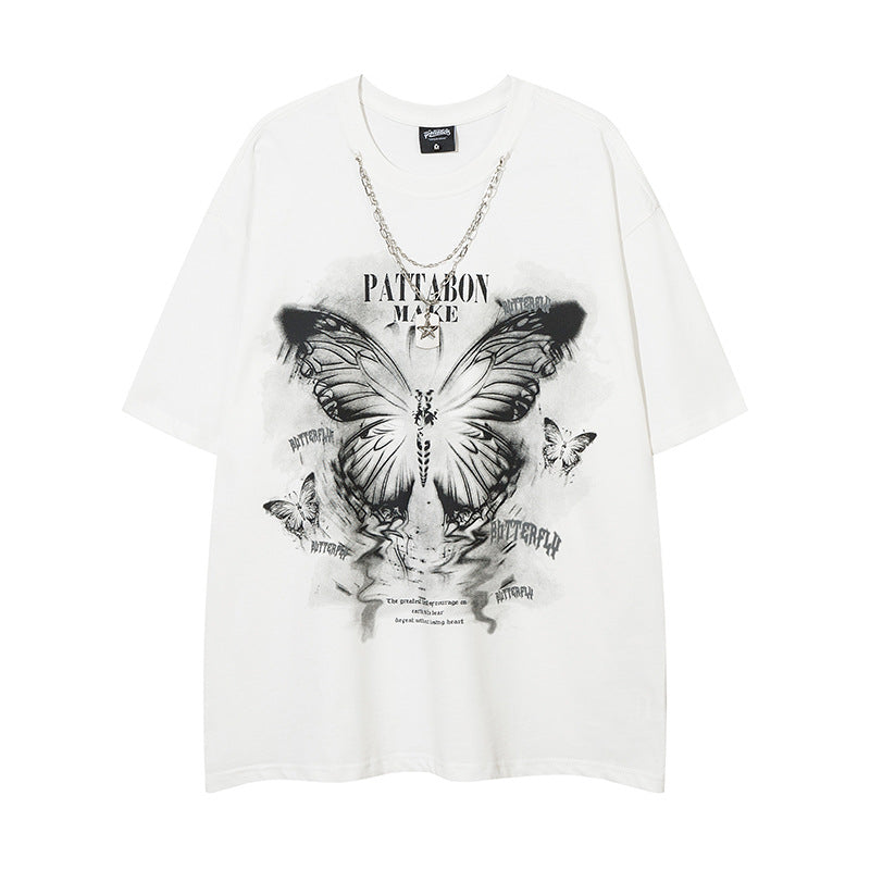 High Street Butterfly Print T-Shirt