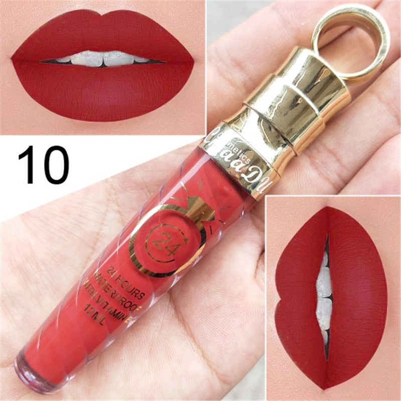20 Colors Waterproof Long Lasting Matte & Shimmer Lip Gloss