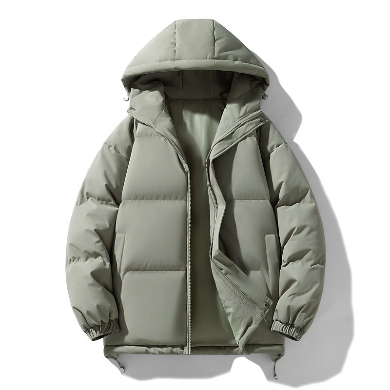 Harajuku Style Thick Cotton Coat - Unisex Plush Jacket
